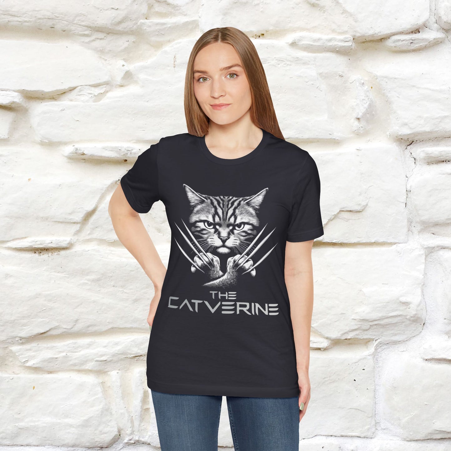 "The Catverine" Cat T-shirt for Men & Women | 100% Cotton* | Feline-Inspired  Tee