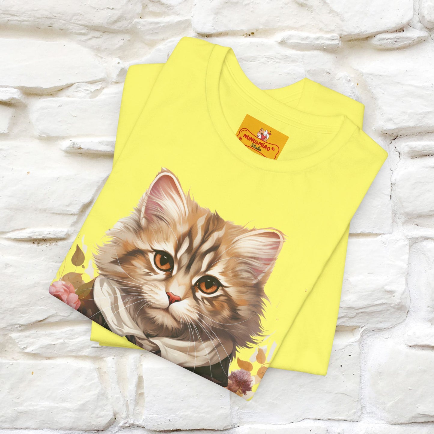 "Mr. Meow" Elegante T-shirt con gatto per uomo e donna | 100% cotone*