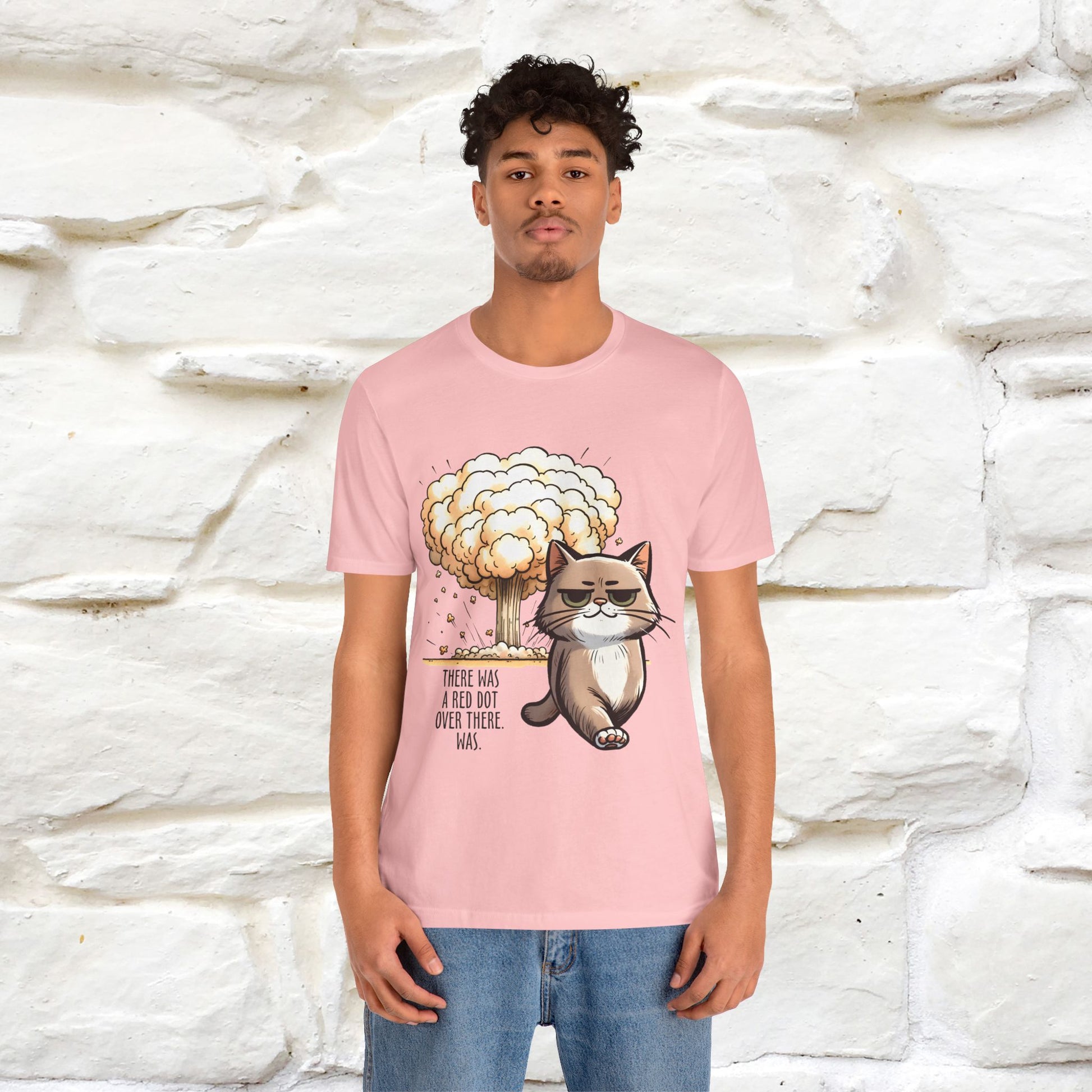 ''The Red Dot Chase'' Funny Cat T-Shirt | Nunu&Miao Studio - Nunu&Miao Studio