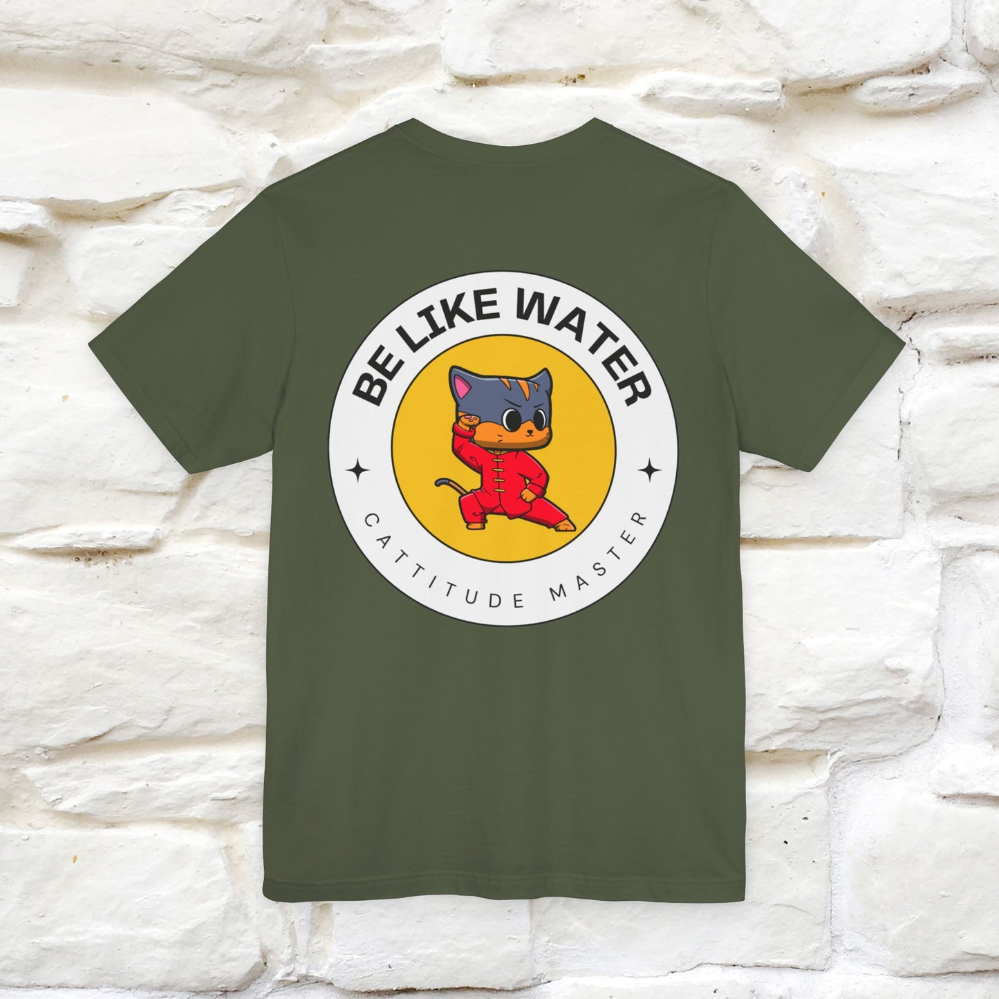 "Be Like Water: Cattitude Master | Cat T-Shirt |Nunu&Miao Studio