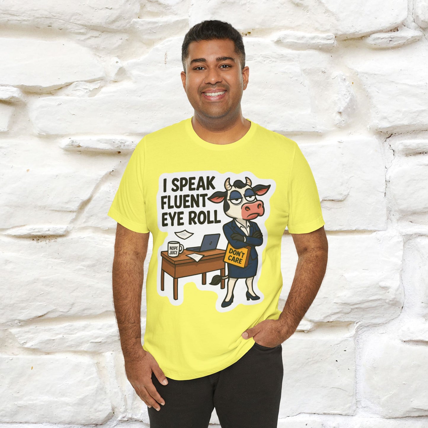 ''I Speak Fluent Eye Roll ''|  Sarcastic Cat T-Shirt | Nunu&Miao Studio