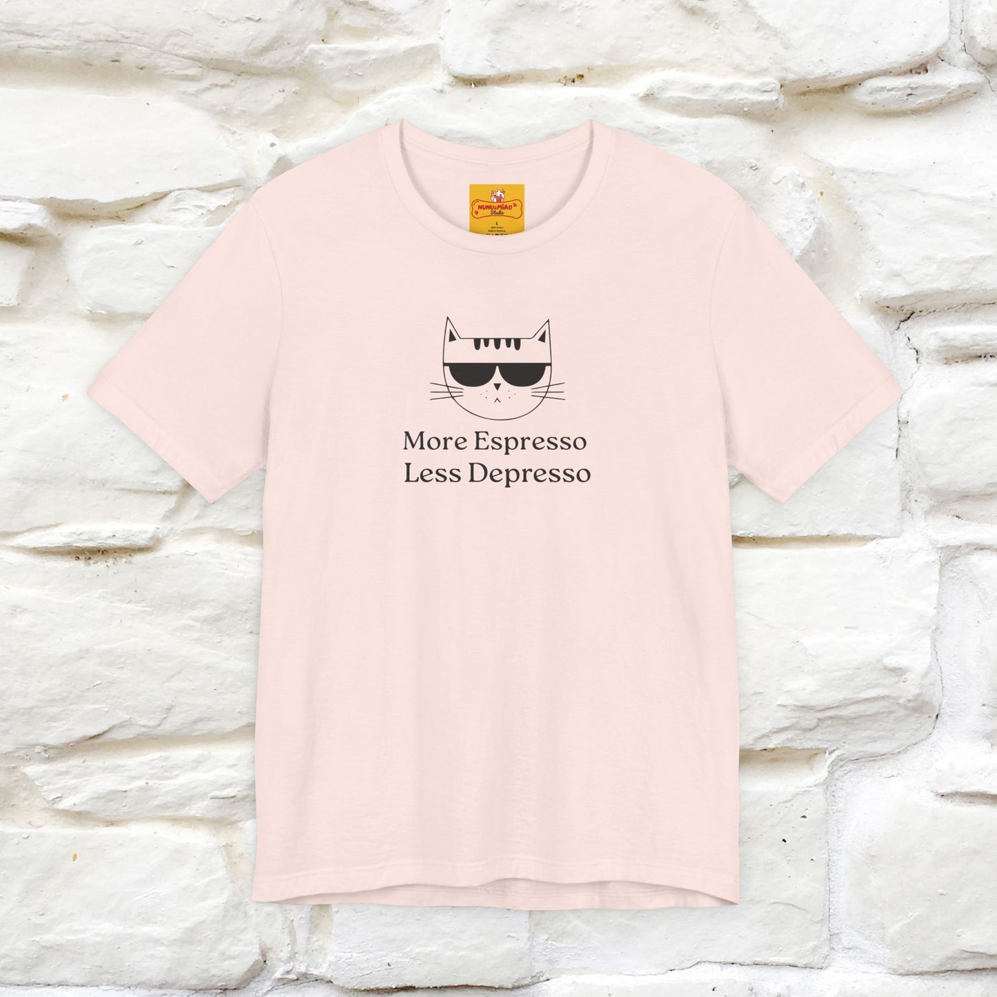 "More Espresso Less Depresso" |Cat T-Shirt | Nunu&Miao Studio