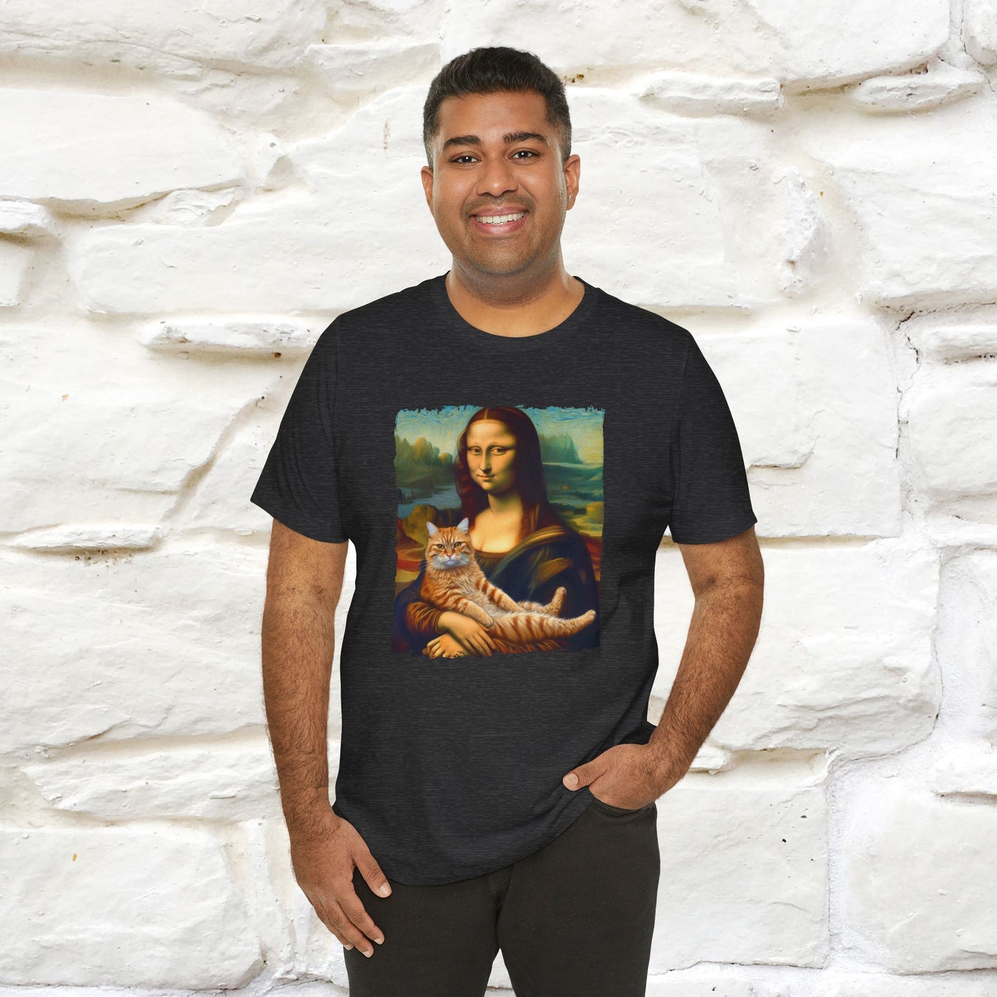 Mona Lisa’s Cat T-Shirt | Classic Art-Inspired Cat Tee for Men & Women | 100% Cotton