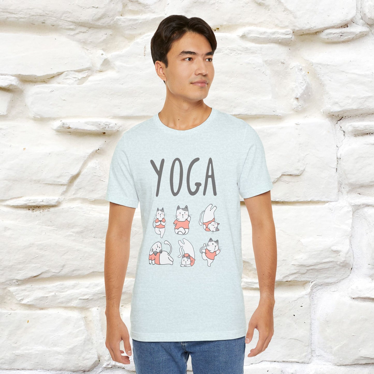 The Real Yoga Challenge Cat T-Shirt for Men & Women | 100% Cotton* Funny & Comfortable Tee