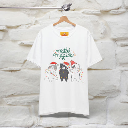 "Natal Magico" Cat T-shirt  |Nunu&Miao Studio - Nunu&Miao Studio