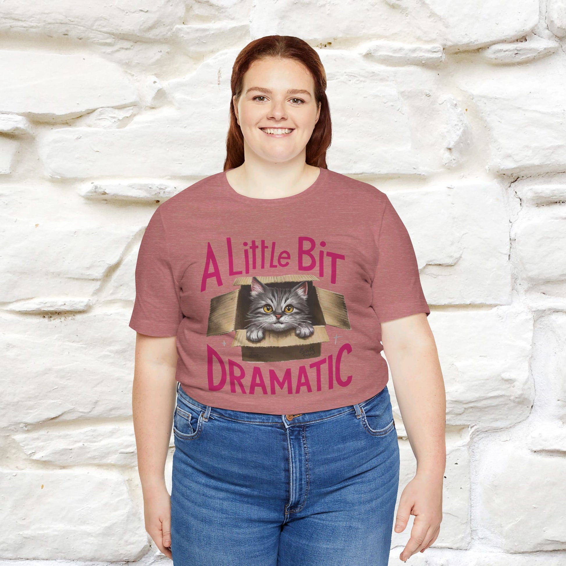 ''A Little Bit Dramatic'' CatT-shirt for Women 100% Cotton* - Nunu&Miao Studio