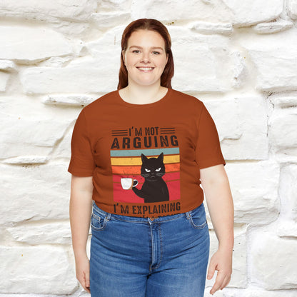Non sto discutendo, sto spiegando perché ho ragione T-shirt con gatto per uomo e donna | 100% cotone* Maglietta divertente