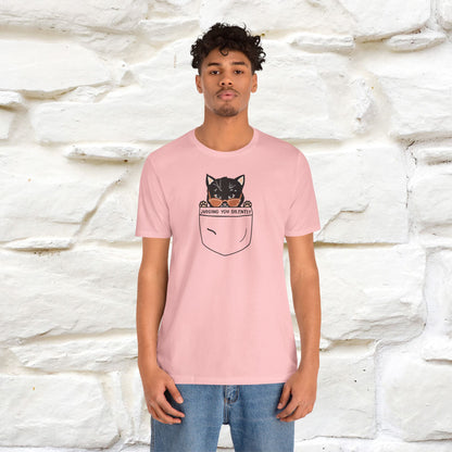 Judging You Silently Cat T-Shirt for Men | 100% Cotton* Funny & Sassy Tee