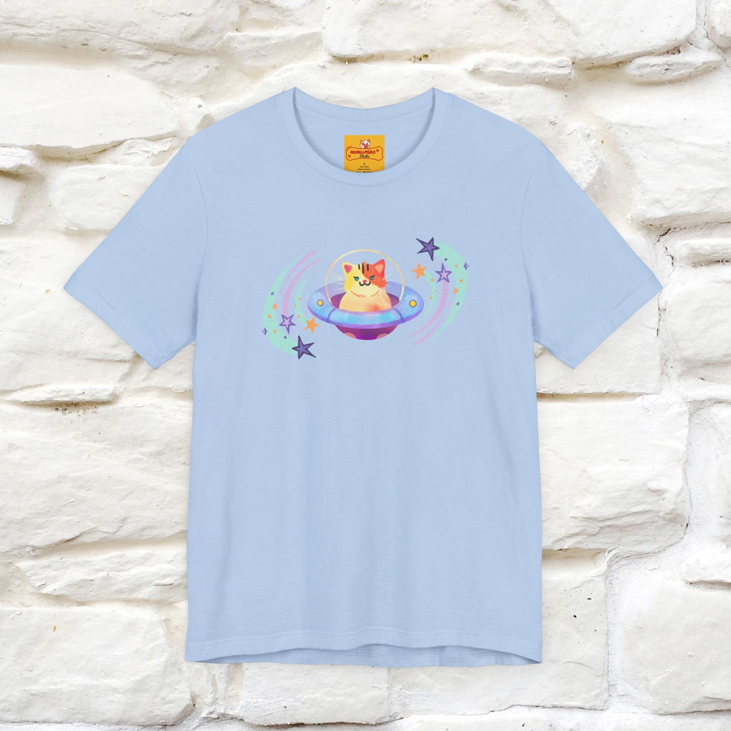 "Stay Positive'' Cat T-Shirt | Front & Back Design | Nunu&Miao Studio