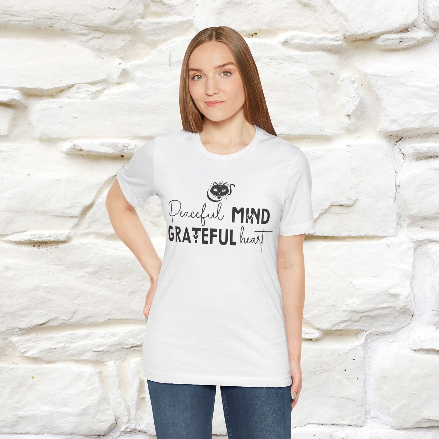 "Peaceful Mind Grateful Heart" T-Shirt for Men & Women | 100% Cotton*