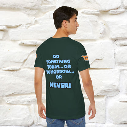 "Do something today… or tomorrow… or never." Cat T-Shirt| Front & Back Design | Nunu&Miao Studio