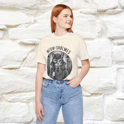 ''Meow-Sholmes: The Case of the Missing Kibble'' | Detective Cat Tee | Nunu&Miao Studio - Nunu&Miao Studio