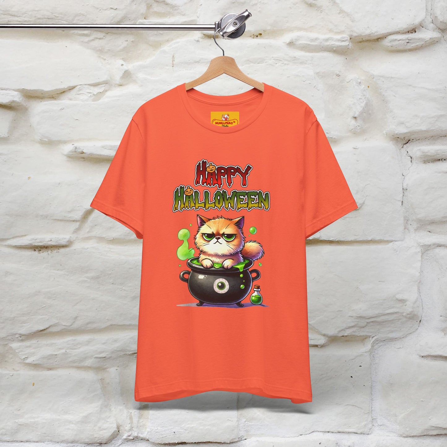 "Angry Cat Happy Halloween" Cat  T-shirt |Nunu&Miao Studio