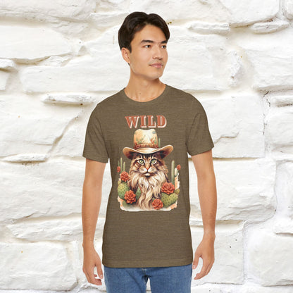 Wild Cowboy Cat T-Shirt for Men & Women | 100% Cotton* Adventure Tee