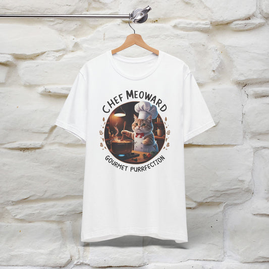 "Chef Meoward Gourmet Purrfection" Cat T-Shirt for Men & Women | 100% Cotton*