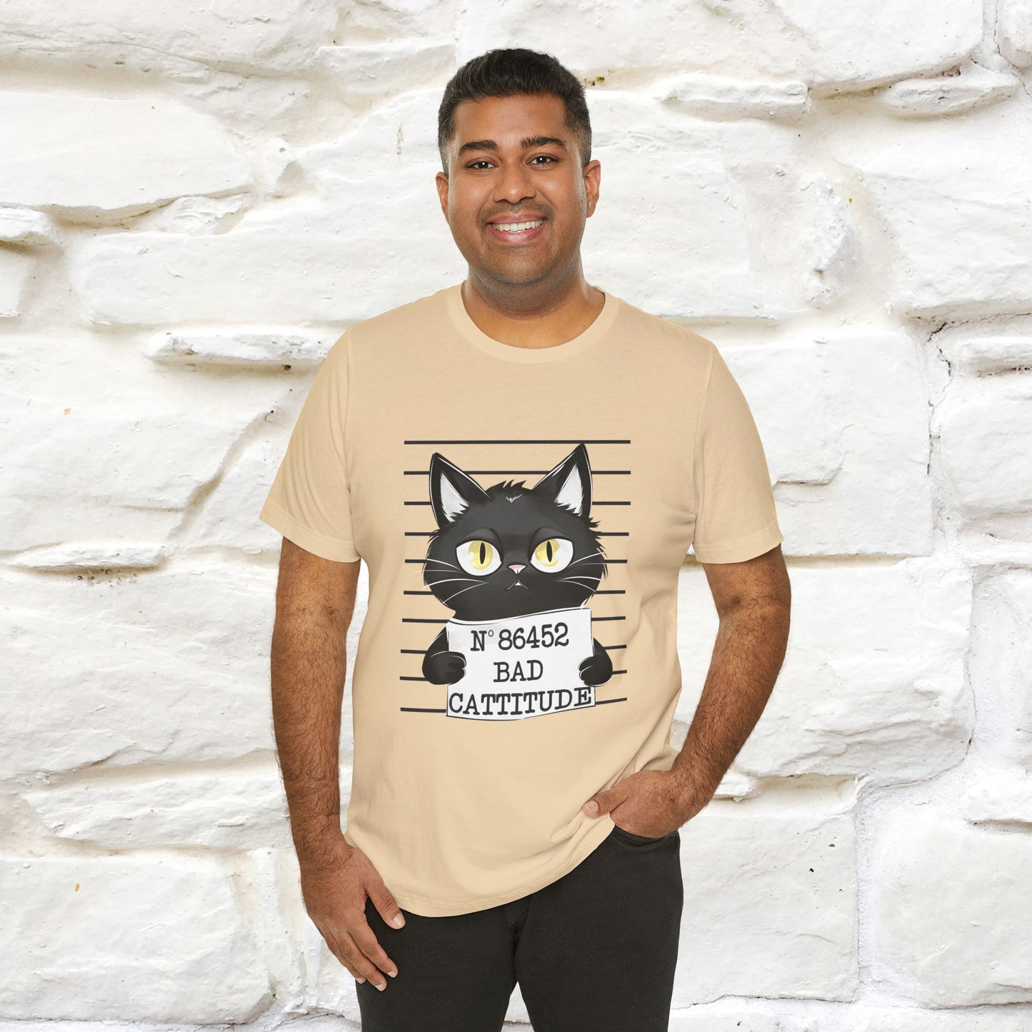 "Bad Cattitude" T-Shirt for Men & Women | 100% Cotton*