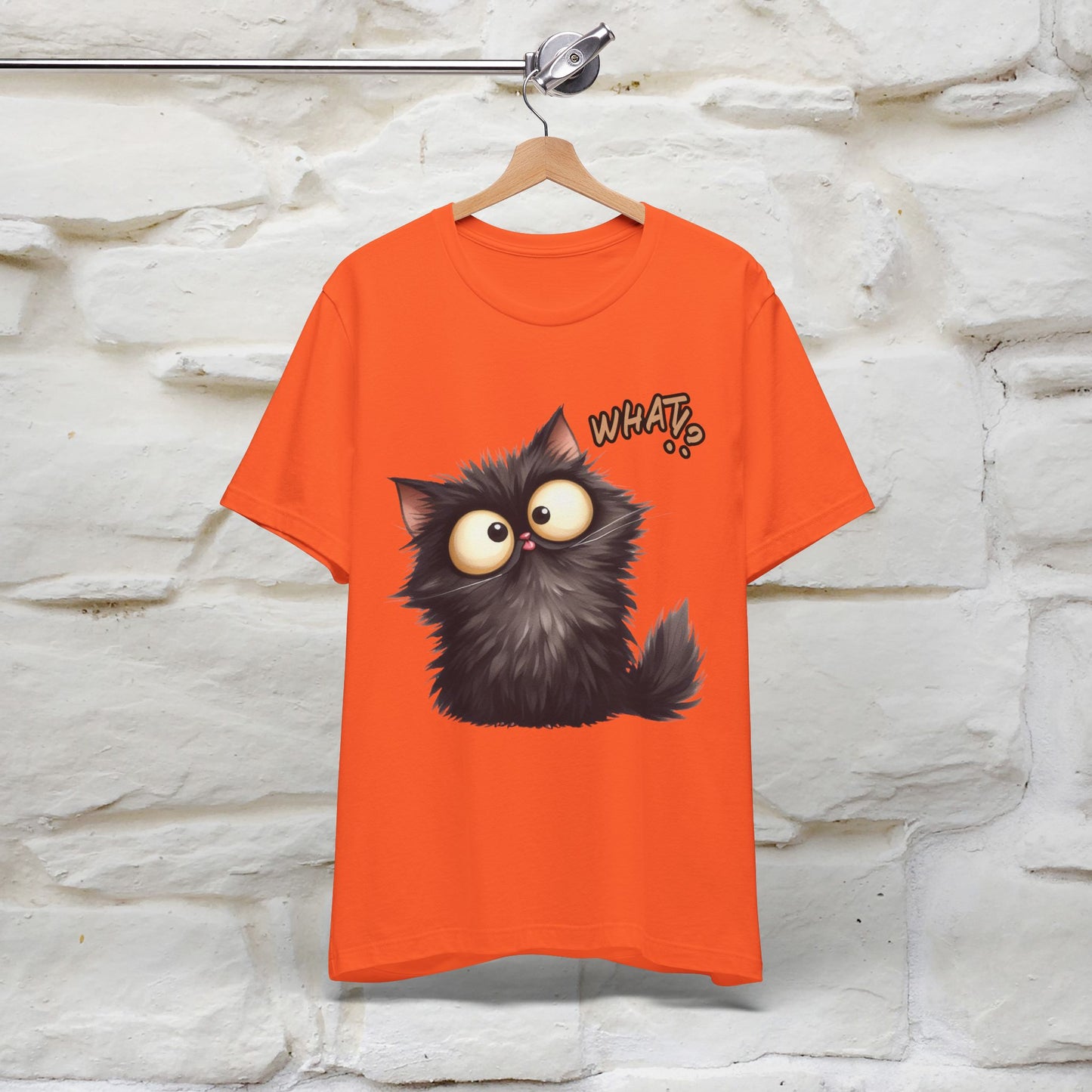 What? Cat T-Shirt for Men & Women | 100% Cotton* Funny & Stylish Tee