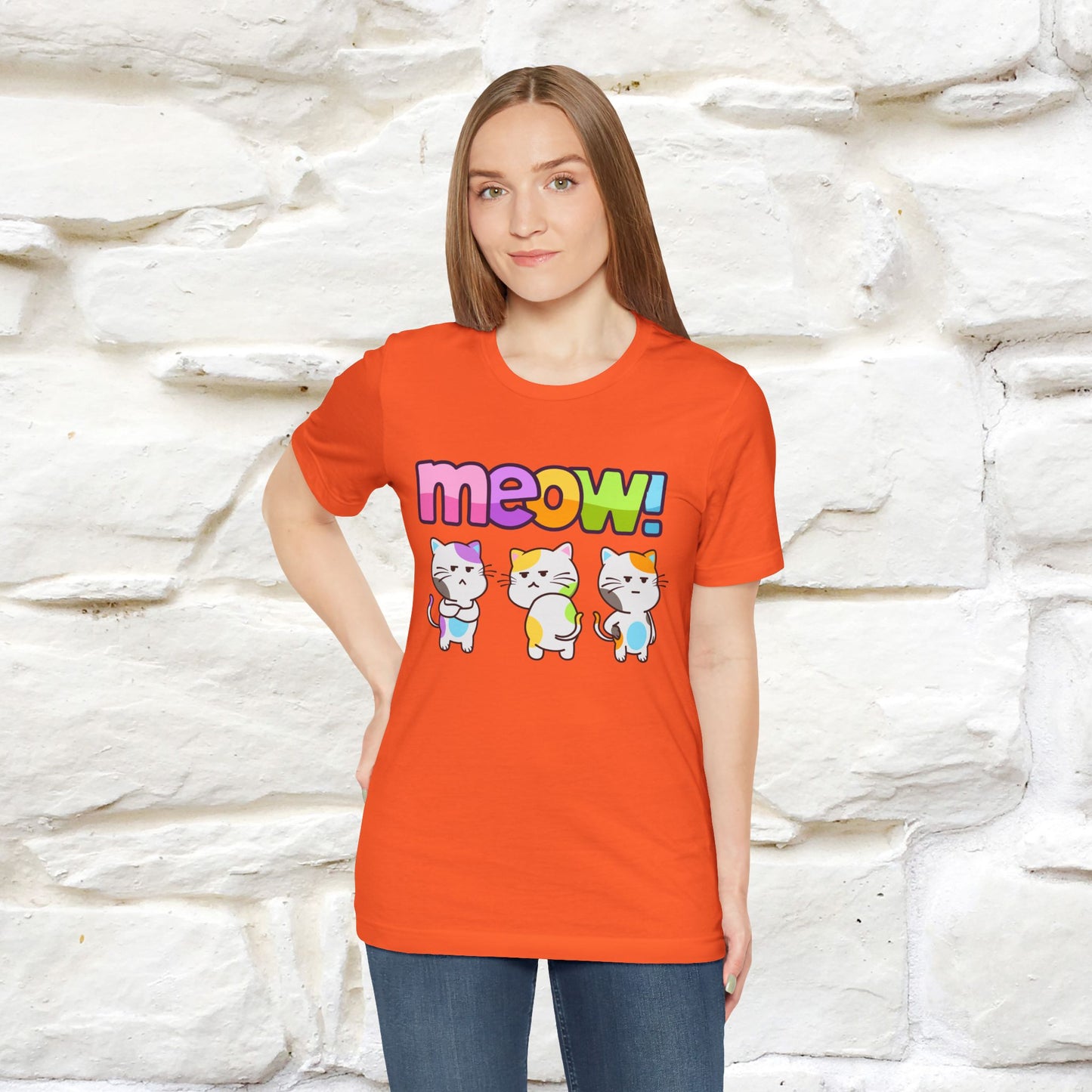 Meow! Funny Cat T-Shirt for Men & Women | 100% Cotton*