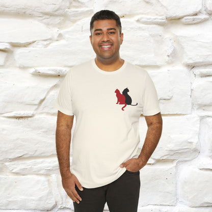 ''Modern Shapes'' Cat T-Shirt Front and Back Design | Nunu&Miao Studio