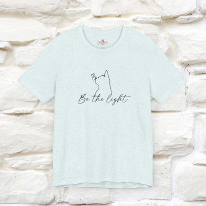 "Be The Light" Cat T-Shirt for Men & Women | Front & Back Design | 100% Cotton* 🐾