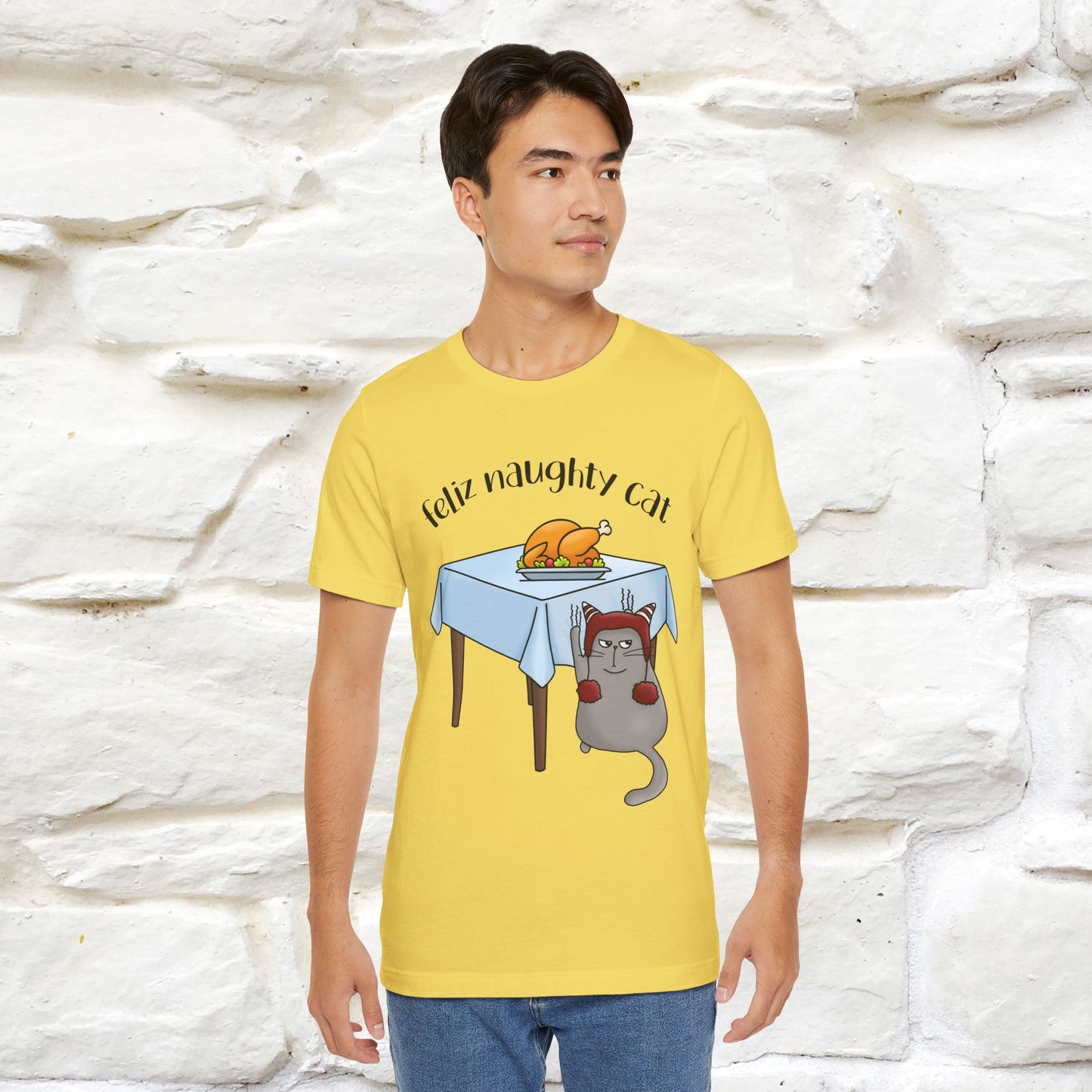 "Feliz Naughty Cat" |Funny Cat T-Shirt | Nunu&Miao Studio