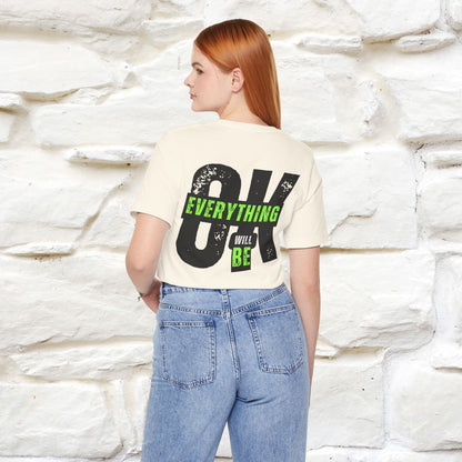 ''Everything Will Be Ok '' Cat T-Shirt Front and Back Design | Nunu&Miao Studio