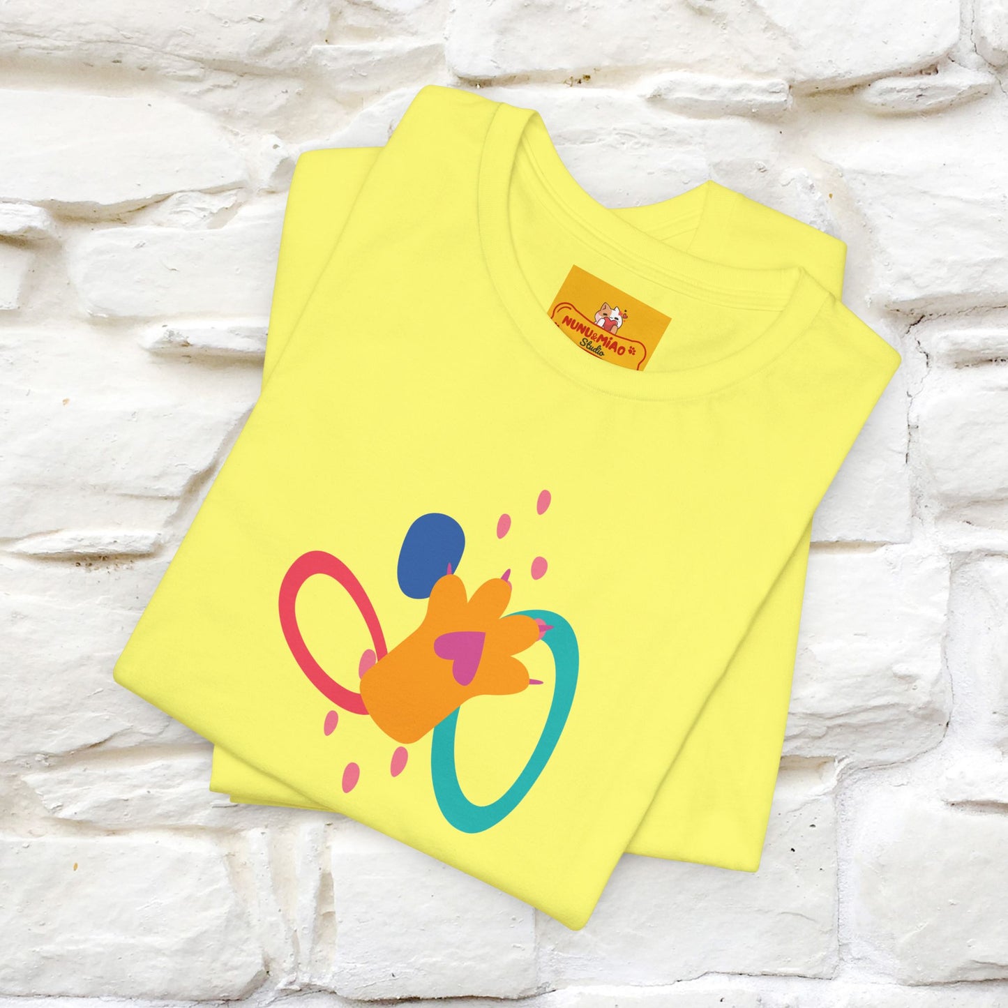 ''The Power Of Meow'' Cat T-Shirt Front and Back Design | Nunu&Miao Studio