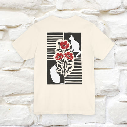 ''Modern Shapes'' Cat T-Shirt Front and Back Design | Nunu&Miao Studio