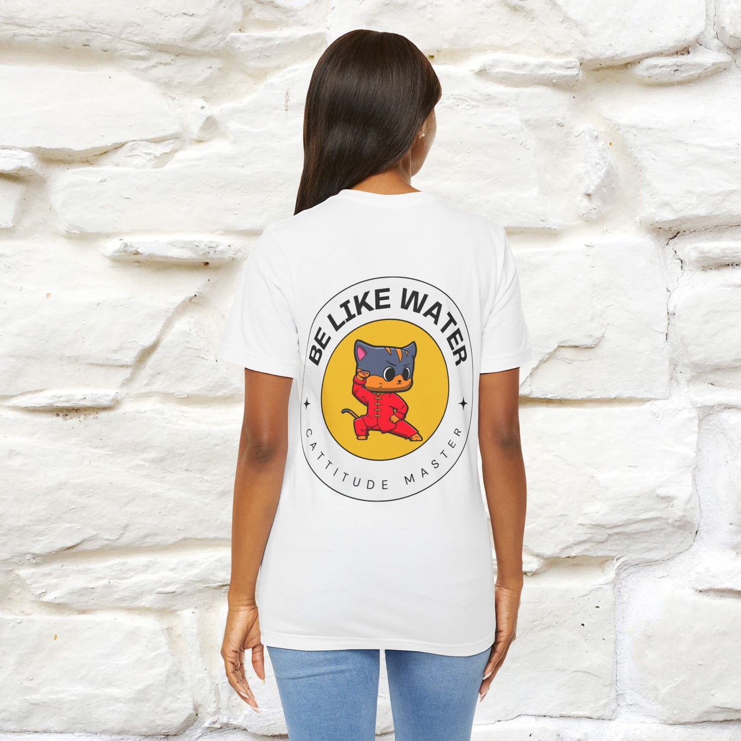 "Be Like Water: Cattitude Master | Cat T-Shirt |Nunu&Miao Studio