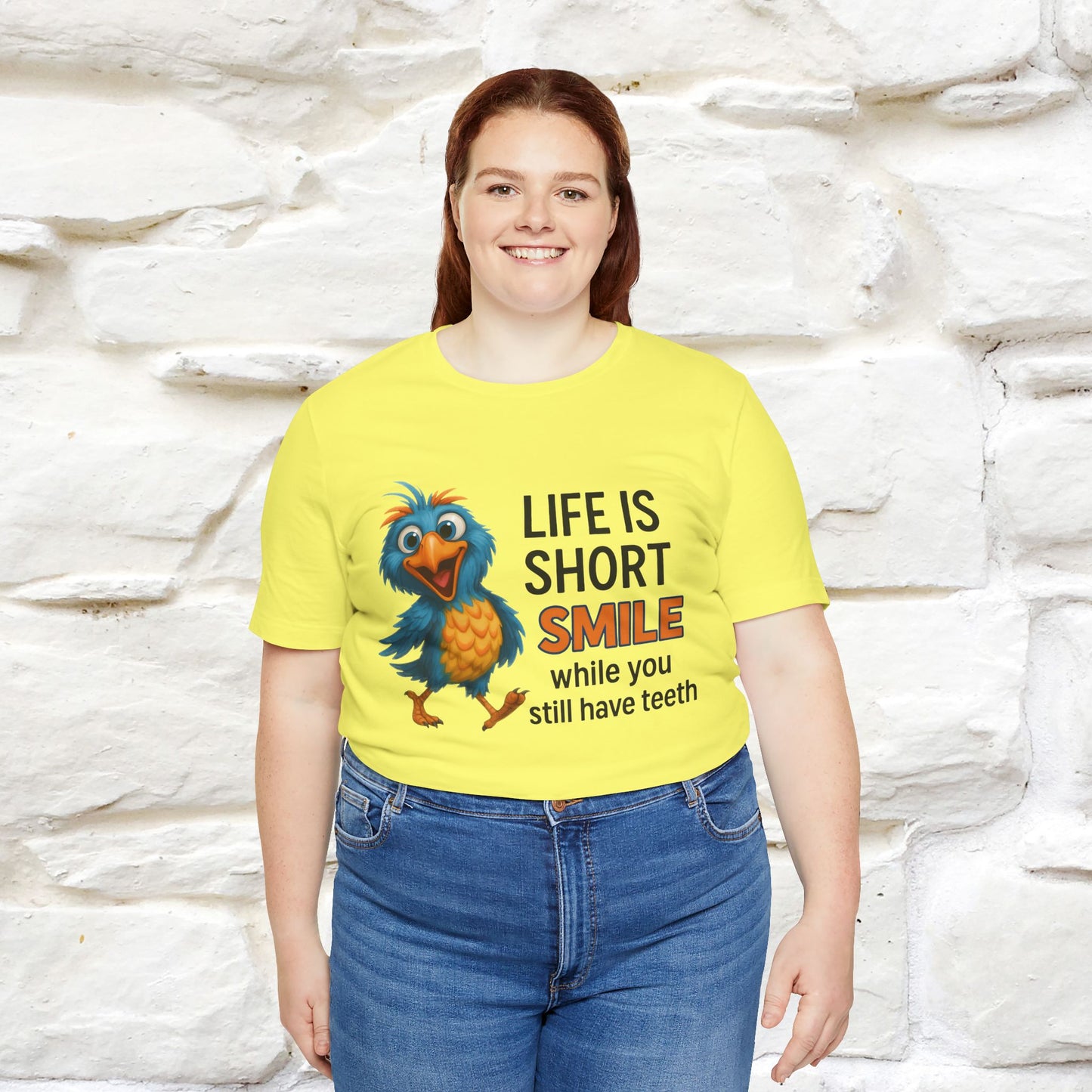 "Life Is Short Smile While ..." |Funny T-Shirt | Nunu&Miao Studio