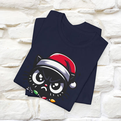 Is This Jolly Enough? | Funny Cat Christmas Shirt for Men & Women | 100% Cotton