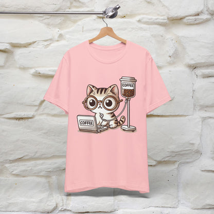 "Coffee Runs Through My Veins" Cat T-shirt for Men & Women | 100% Cotton* | Cat Lover Tee