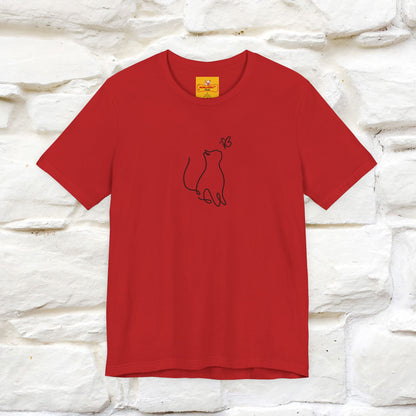"Let Your Dreams Blossom'' Cat T-Shirt Front and Back Design | Nunu&Miao Studio