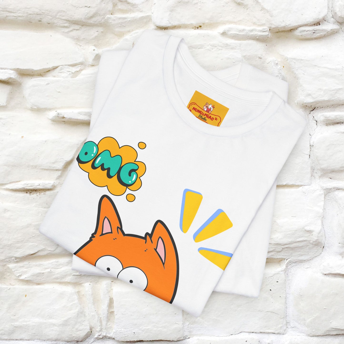 ''Oh My God'' Cat T-Shirt | Nunu&Miao Studio - Nunu&Miao Studio