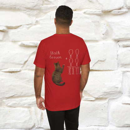 “Math teachers have too many functions.”|  Cat T-Shirt | Front & Back Design | Nunu&Miao Studio