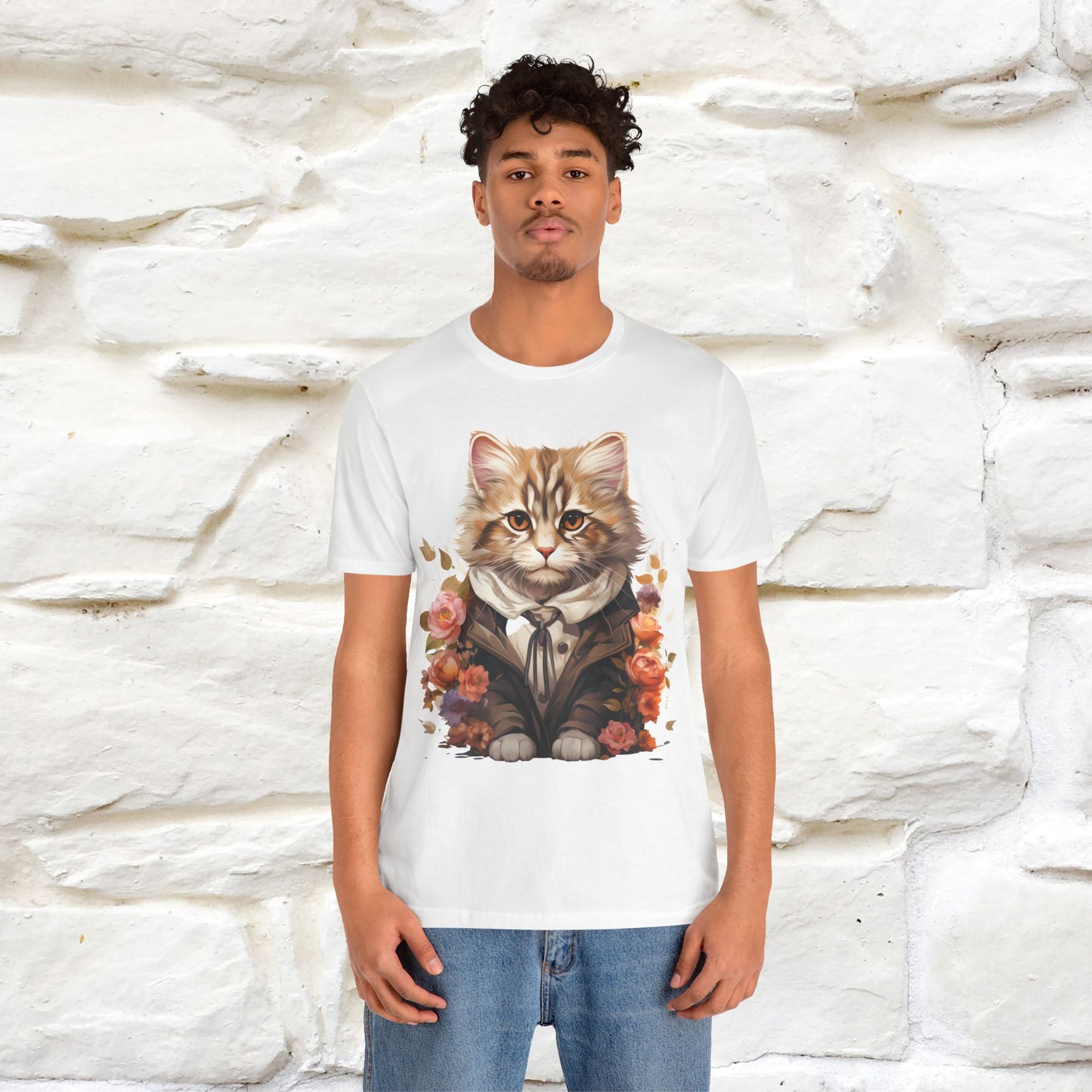 "Mr. Meow" Elegant Cat T-Shirt for Men & Women | 100% Cotton*