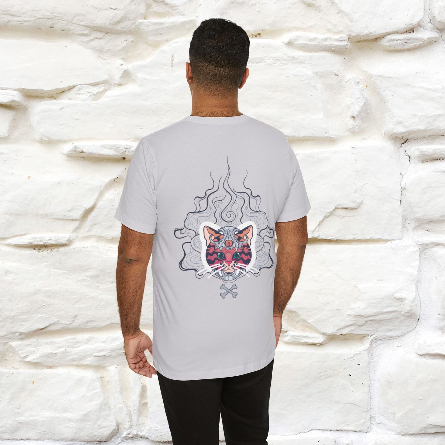 ''Air Fire Cat'' | Cat T-Shirt Front and Back Design | Nunu&Miao Studio
