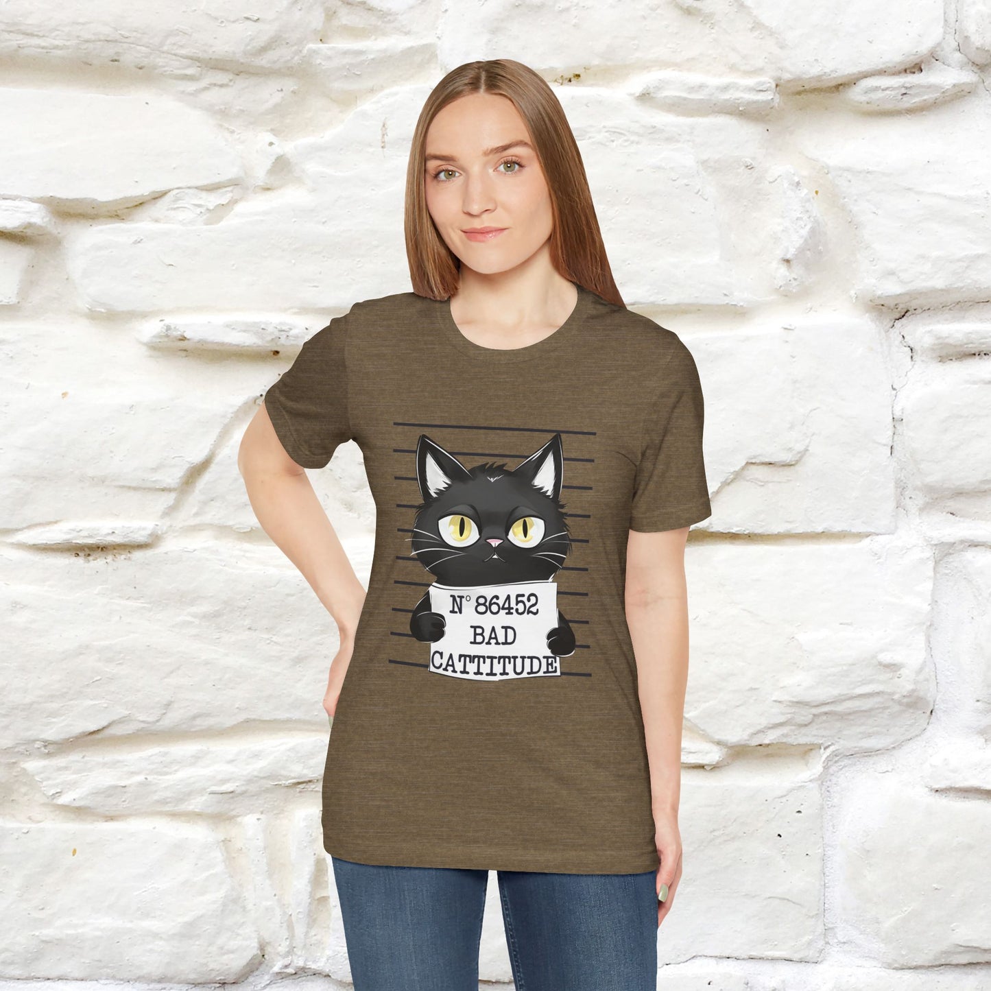 "Bad Cattitude" T-Shirt for Men & Women | 100% Cotton*