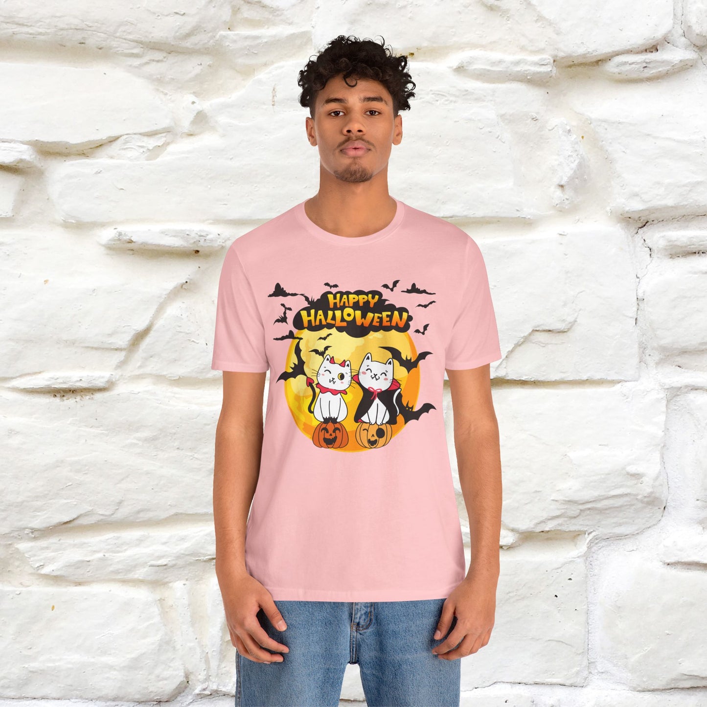 "Happy Halloween Cat Couple " Cat  T-shirt |Nunu&Miao Studio