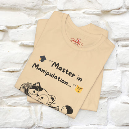 ''Master In Manipulation. How To Train Your Human ''  Cat T-shirt for Men and Women  100% Cotton*