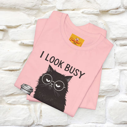 "I Look Busy But I'm Just Overwhelmed" |Cat T-Shirt | Nunu&Miao Studio