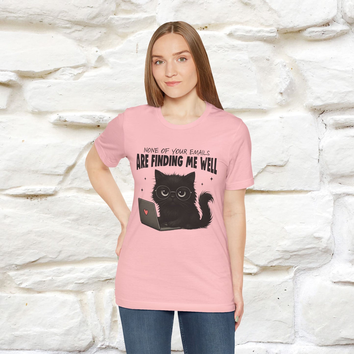 "None of your Emails Are Finding Me Well" Cat T-Shirt | Nunu&Miao Studio