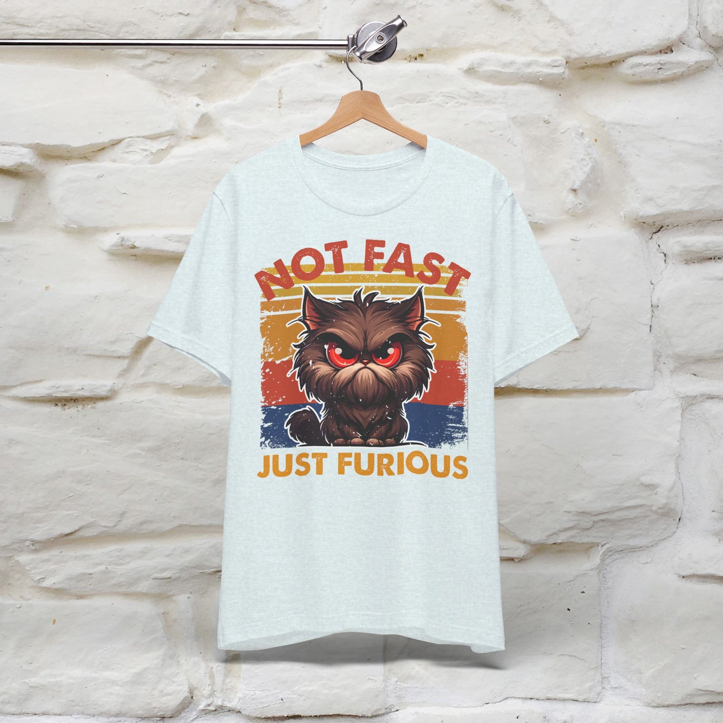 ''Not Fast Just Furious'' T-shirt for Man 100% Cotton* - Nunu&Miao Studio