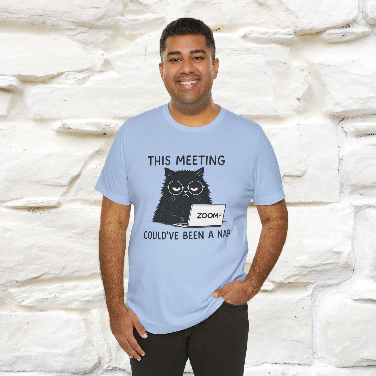 "This Meeting Could've Been a Nap" | Sarcastic Cat T-Shirt | Nunu&Miao Studio