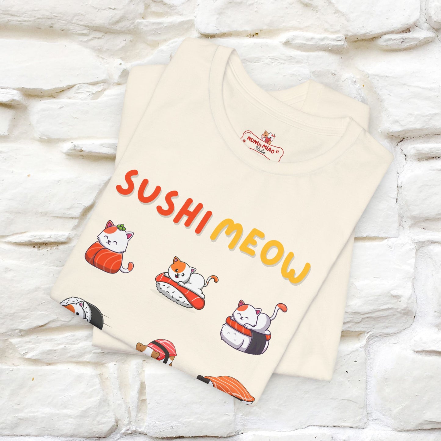 "Sushi Meow" Cat T-shirt for Men & Women | 100% Cotton*