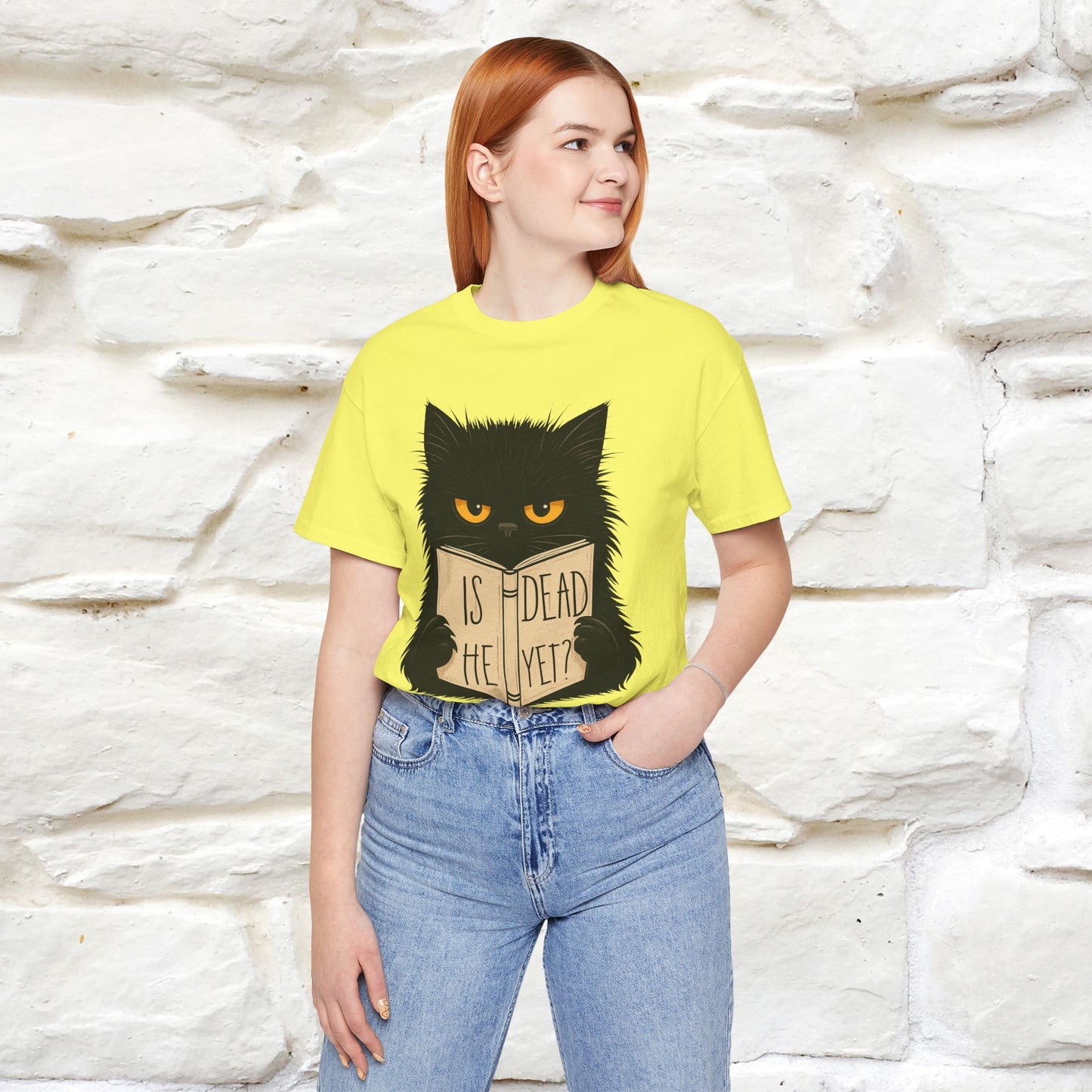 "Is He Dead Yet" |Cat T-Shirt | Nunu&Miao Studio