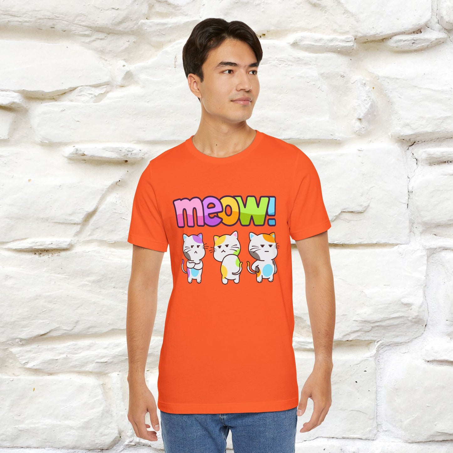 Meow! Funny Cat T-Shirt for Men & Women | 100% Cotton*