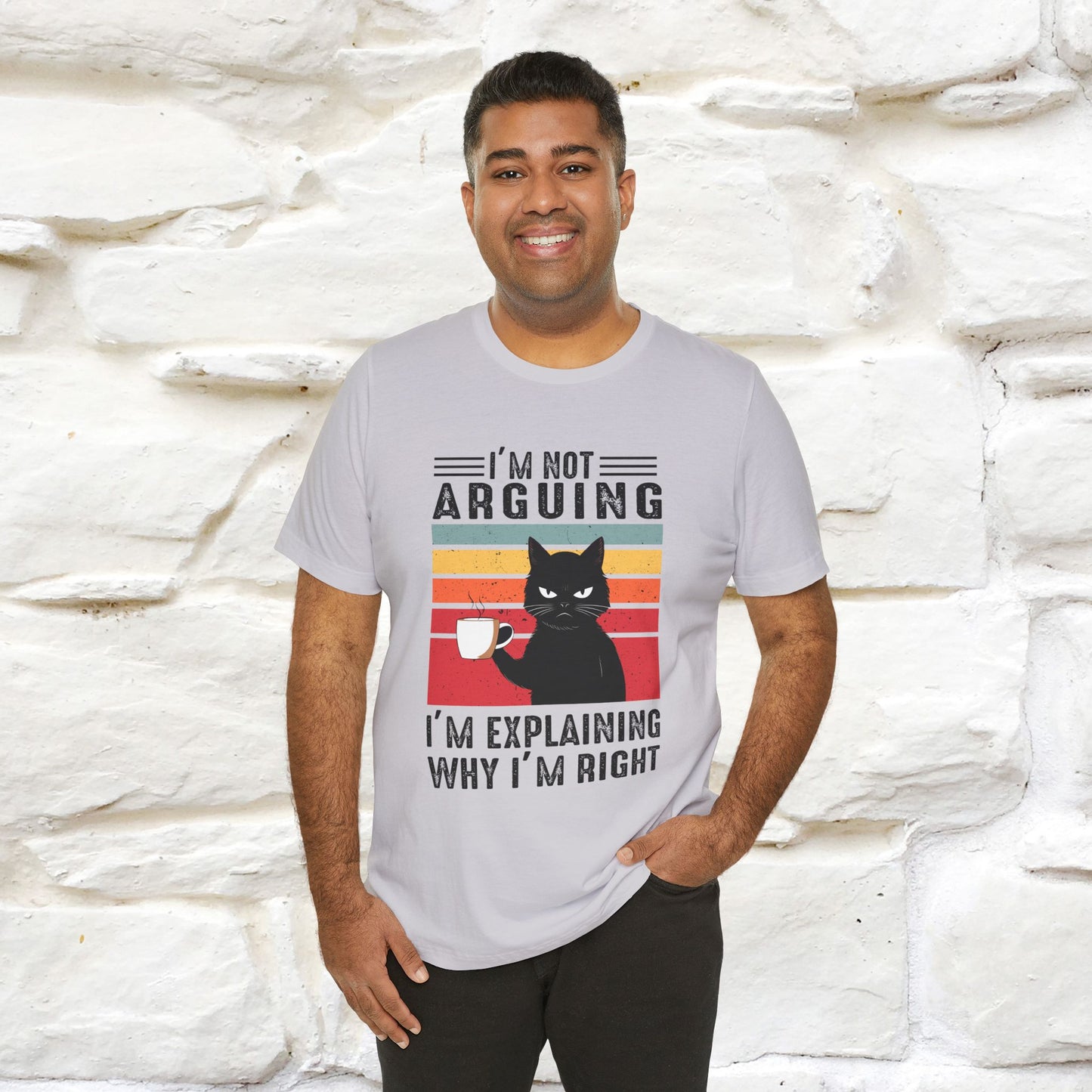 Non sto discutendo, sto spiegando perché ho ragione T-shirt con gatto per uomo e donna | 100% cotone* Maglietta divertente