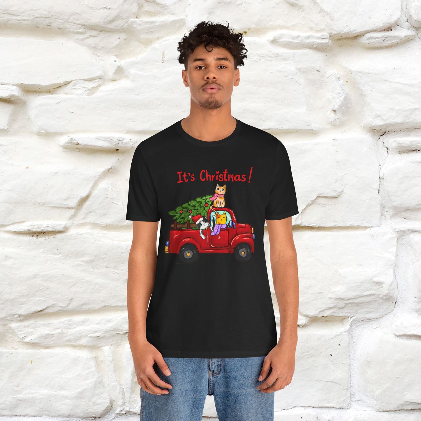 It's Christmas | Festive Cat Christmas Shirt for Men & Women | 100% Cotton*