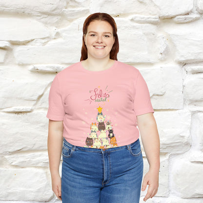 "Feliz Natal" Cat T-shirt|Nunu&Miao Studio - Nunu&Miao Studio
